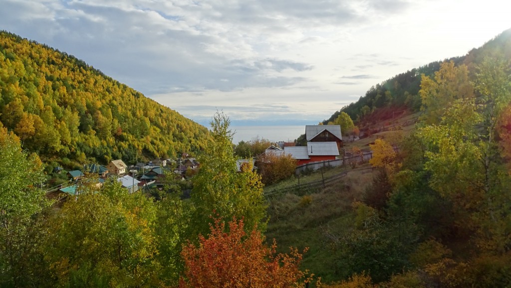 Unsere Aussicht vom Balkon des Baikal Chalet