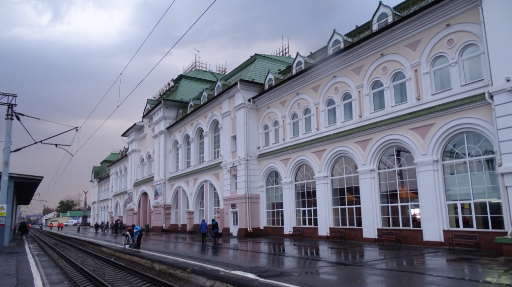 Das Bahnhofgebäude von Chabarovsk