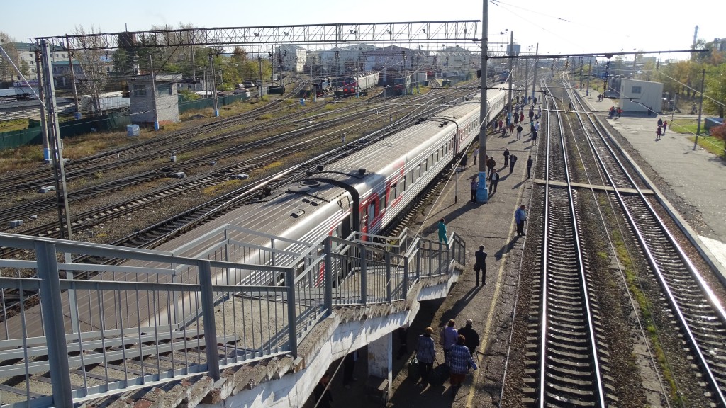 Manchmal können wir uns auch etwas weiter vom Zug entfernen