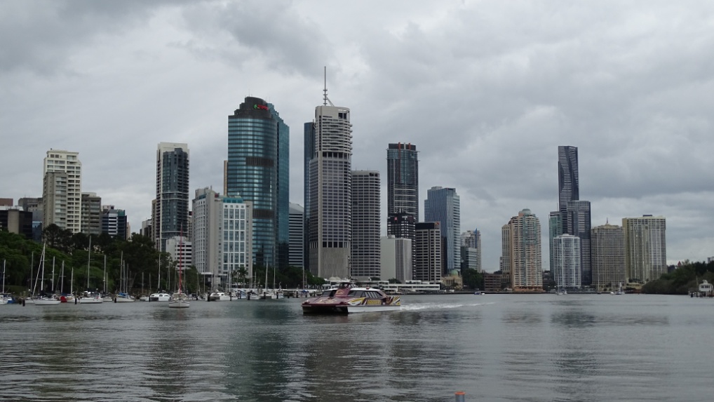 Auch die Skyline von Brisbane ist geprägt von modernen Hochhäusern